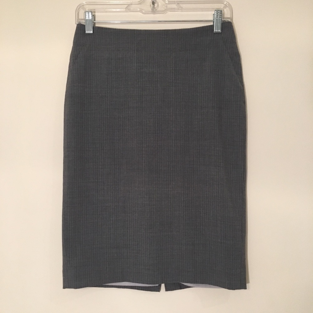 Banana Republic Grey Stripe Suit Skirt